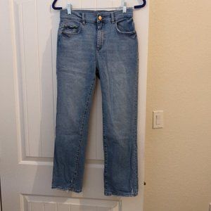 DL 1961 Patti High Rise Straight Leg Jeans in Reef